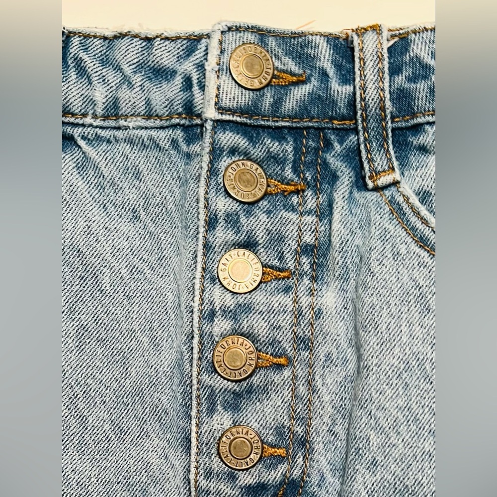 Mini Blue Denim Button-Up Skirt by J Galt - Picture 3 of 7